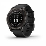 Мультиспорт.часы Garmin Fenix 7 PRO Sapphire. Solar, DLC,серые с черным ремешком (010-02777-11)