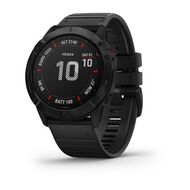 Мультиспортивные часы Garmin Fenix 6X PRO с GPS, черные с черным ремешком (010-02157-01)