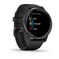 Смарт-часы Garmin Venu 2, Wi-Fi, GPS, черные с серым безелем и силиконовым ремешком (010-02430-11)