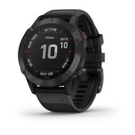 Мультиспортивные часы Garmin Fenix 6 PRO с GPS, черные с черным ремешком (010-02158-02)
